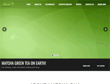 Tablet Screenshot of matchateagreen.com